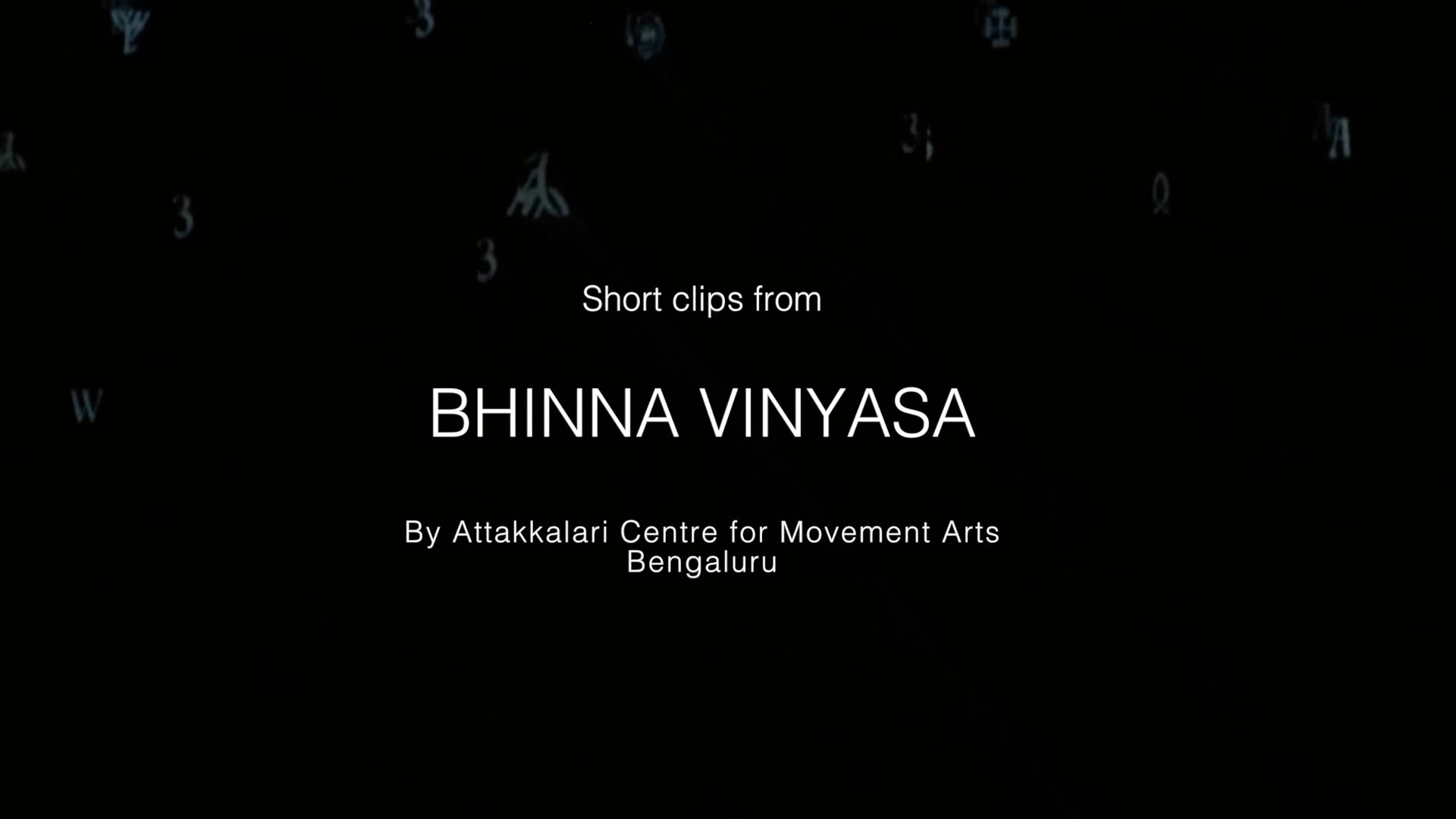 Bhinna Vinyasa - Short Clips from The National Theatre in Rome (Teatro Argentina, Roma)